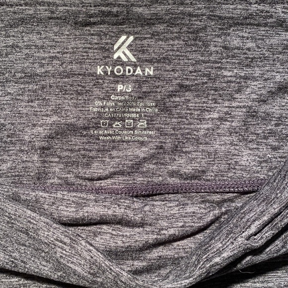 Kyodan High Waisted Grey Leggings Size Small - Picture 5 of 5